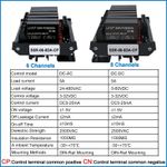 SSR Relay Module 6/8 Channel Common Positive/Negative DIN Mounted Relay DC to AC