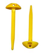 50 x  ARCHERY TARGET FACE PINS  Plastic Domed Head - YELLOW
