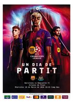 BARCELONA Spain v NEWCASTLE UTD England 18 March 2026 CHL FAN 16pg + OFFICIAL LU