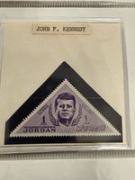 John F. Kennedy, Triangle Stamp From Jordan