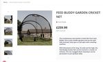 Feed Buddy Garden Cricket Batting Net 5 x 3 x 3 m Portable Outdoor Black