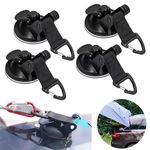 4Pcs Heavy Duty Suction Cups with Hooks Vacuum Suction Cup Wall Anchor Outdoor