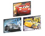CARS 3 disney lightening mcqueen SET OF 3 WALL ART PLAQUES/CANVAS PICTURES