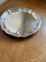 Small Vintage Silver Plated Salver Card Tray by Stephenson & Sons 8"