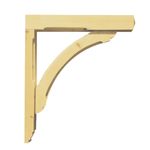 Traditional Decorative Timber Gallows Bracket - Curved Brace - 3 standard sizes