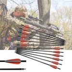 12X14" Crossbow Bolts Fiberglass Arrows Target Hunting Shooting Screw Points