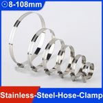 2X Jubilee type Stainless Steel Or Zinc Hose Clips Pipe Clamps Jubilee 8-100mm