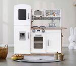 Kidoz Wooden Play Kitchen Pretend Role-Play Kids Toy With Lights & Sounds LARGE