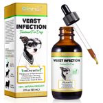 Dog Yeast Infection Treatment Natural Itchy Skin & Ear Relief Support Drops 60ml
