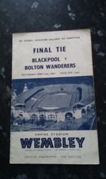 1953 FA CUP FINAL BLACKPOOL V BOLTON WANDERERS FOOTBALL PROGRAMME WEMBLEY 2/5/53