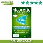 Nicorette Icy White 2mg 105 Gums 100% ORIGINAL ⭐⭐⭐⭐⭐