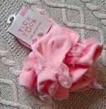 Tick Tock Baby Girls Pink Ribbed Lace Ankle Socks 3 Pairs 12-18 Months