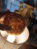 Antique Czechoslovakian Glass Beaded Lamp Shade 3 Smaller 