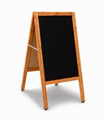 OYPLA Double-Sided Wooden A-Frame Chalkboard Business Sign 80 x 40cm