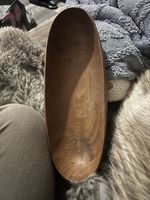 Vintage Hand Carved Woodwn Serving Dish/tray