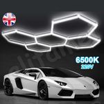 5 Hex Hexagon LED Lighting Car Detail Retail Garage Workshop Home Gym Wall Light
