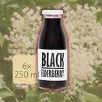 Pressuice Black Elderberry Juice 100% Pure Fruit 6x250ml Fast Dispatch UK