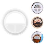Flexible White Silicone Hanging Basket Mold Reusable for Plant Pot DIY