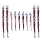 Saxton 10 Blade Reciprocating Sabre Saw Combo Wood for Makita Bosch Pack C