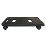 100Kg Interlocking Heavy Duty Plastic Furniture Dolly Trolley 360° Swivel Wheels