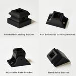 Enfield Range Matte Black Spindle Brackets