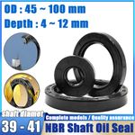 NBR Rotary Shaft Oil Seal /Lip Seal Nitrile 39mm to 41.27mm Shaft pick your size