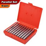 10 Pairs 1/8" Steel Parallel Set Thin Precision Parallel Parallelism 0.0002-Inch