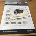 Railway - bicycles Austria - beautiful folder with stamp sheet 