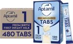Aptamil 1 First Baby Milk Formula Pre-Measured Tabs 120 x 4 Packs (480 total) ✅