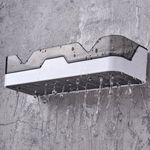1Pc Bathroom Shower Caddy Shelf Organiser No Drill Wall Mounted Shower