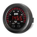 Oil Pressure Gauge Digital 52mm PSI LED 12v PREMIUM KIT With High Quality Sensor