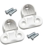 2 x 130527 IKEA PAX White Wardrobe Rail Brackets and screws (4 x 100325)
