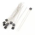 10Pcs RH 130C Double Lead Temperature Control Thermal Fuse 250V 2A Black