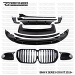 BMW X5 G05 M Sport Gloss Black Aero Body Kit Splitter Diffuser Skirts 2019+