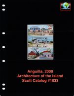 $7.25 Scott Value - 2000 ANGUILLA Architecture s/s on the Island CV MNH NH UMM