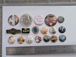 Vintage Music Pin Badges Lot Of 18