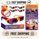 Kesseph Solar Eclipse Glasses 10 Pack CE ISO Certified UV Protection