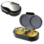 Schallen Omelette Maker Non-Stick Dual Egg Cooker Easy Clean Cooking