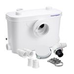 Aquamatix Macerator Pump 400W Sewage Pump 6.5m for Toilet Sink Bathtub 100L/min