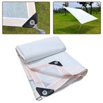 White HDPE Sun Shade Sail Net 90 UV Block Protects Plants and Outdoor Areas