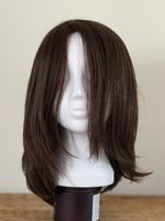 100% Remy human Hair Wig Brown Ellen wille Medium Length