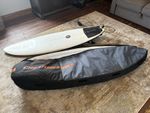 5’9” Luke Hart Surfboard, Board Bag, Leash and Fins