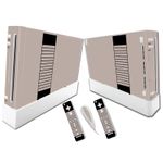 NES Retro Nintendo Wii  Vinyl Cover Skin Sticker Protector Wrap for Console