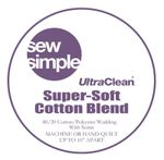 Sew Simple Cotton Blend 80/20 Wadding 90 inches (220cms) Quilts Crafts Patchwork