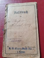 RARE Ww1 GERMAN Soldbuch  SOLDIER BOOKLET  REGIMENT WW1 ERA