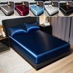 EXTRA DEEP 40cm Silk Satin 3PCS Fitted Sheet  & Pillow Case-SIngle,Double,King