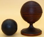 Antique Victorian Boxwood Treen Magic Trick - Disappearing Ball - A/F