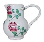 VTG Strasbourg Flowers Tiffany & Co. Pitcher Hand-Painted Twisted Snakes Handle