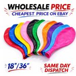 18"/ 36" Inch Giant Plain Balloons Extra Large Balloon Jumbo Plain Balloons