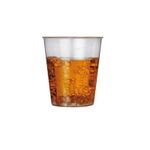 Biodegradable Transparent Shot Glasses 25ml To Brim UKCA / CEUKCI Marked